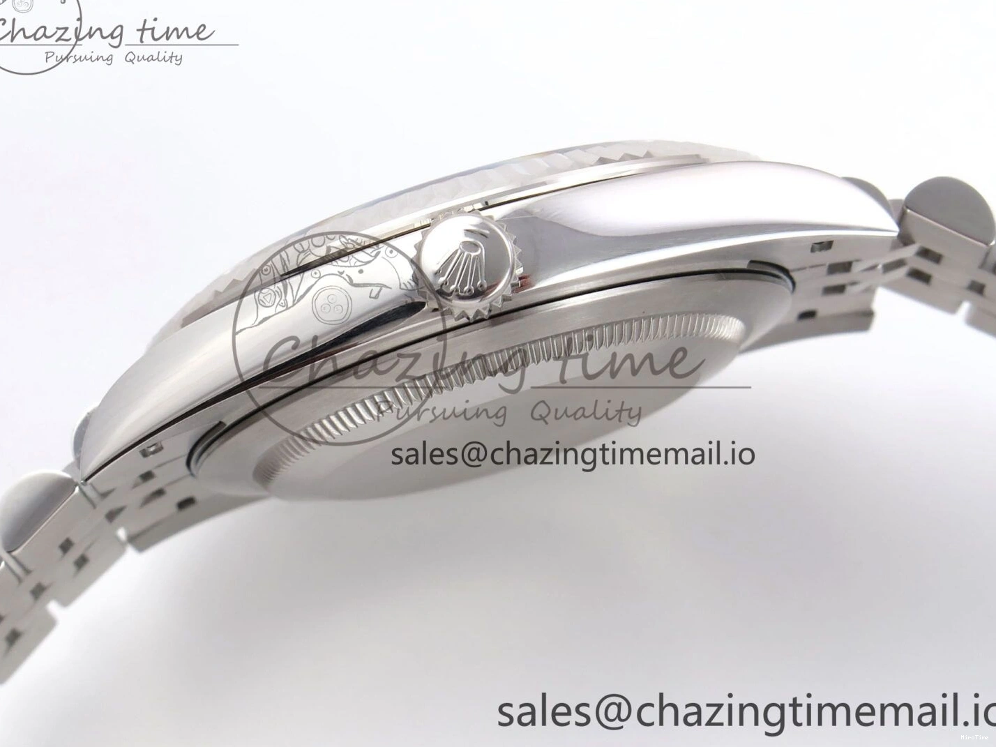 MiroTime 0406 HighPerformance DateJust 41 126334 EWEF Best Edition Black Stick Dial on Jubilee Bracelet A 1046